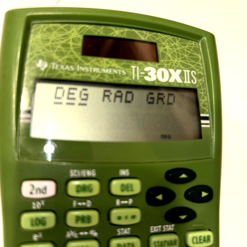 TEXAS INSTRUMENT TI 30XIiS Calculator Programmable Green Luxury Tech NO COVER - Picture 4 of 4